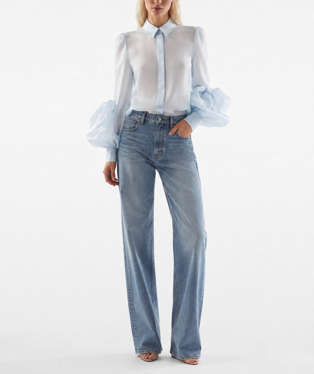 " SKY ORGANZA SHIRT "