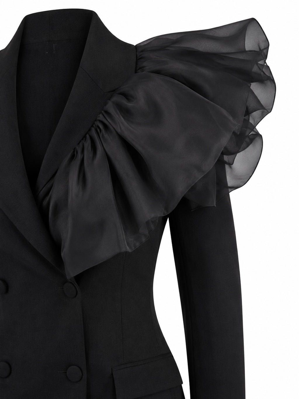 " THE BLACK SUIT / organza "