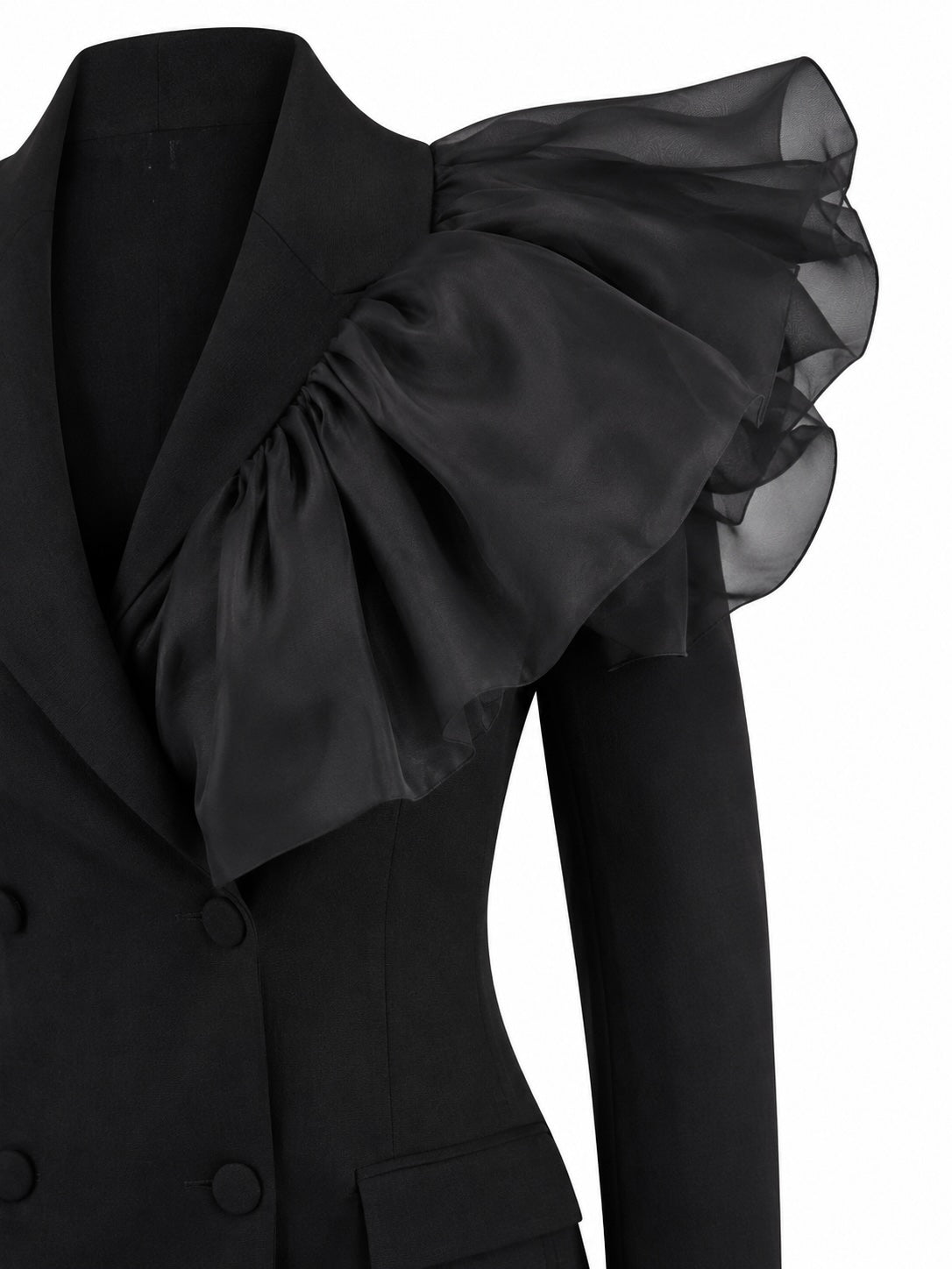" THE BLACK SUIT / organza "