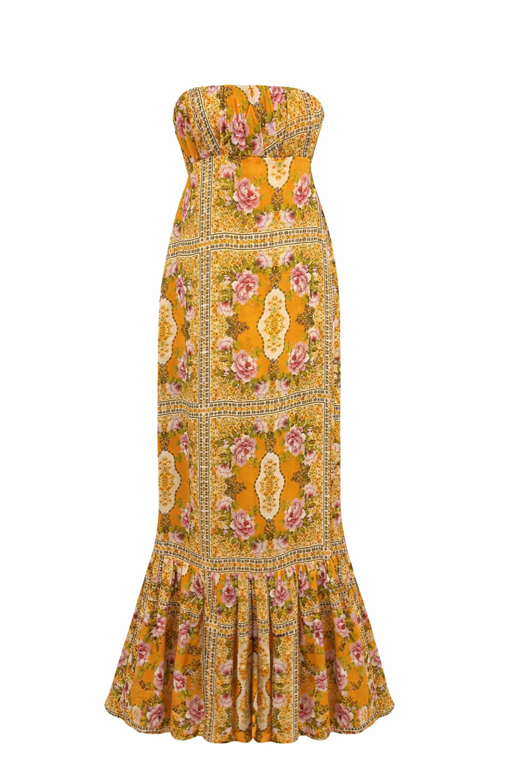 " STRAPLESS YELLOW LONG " 