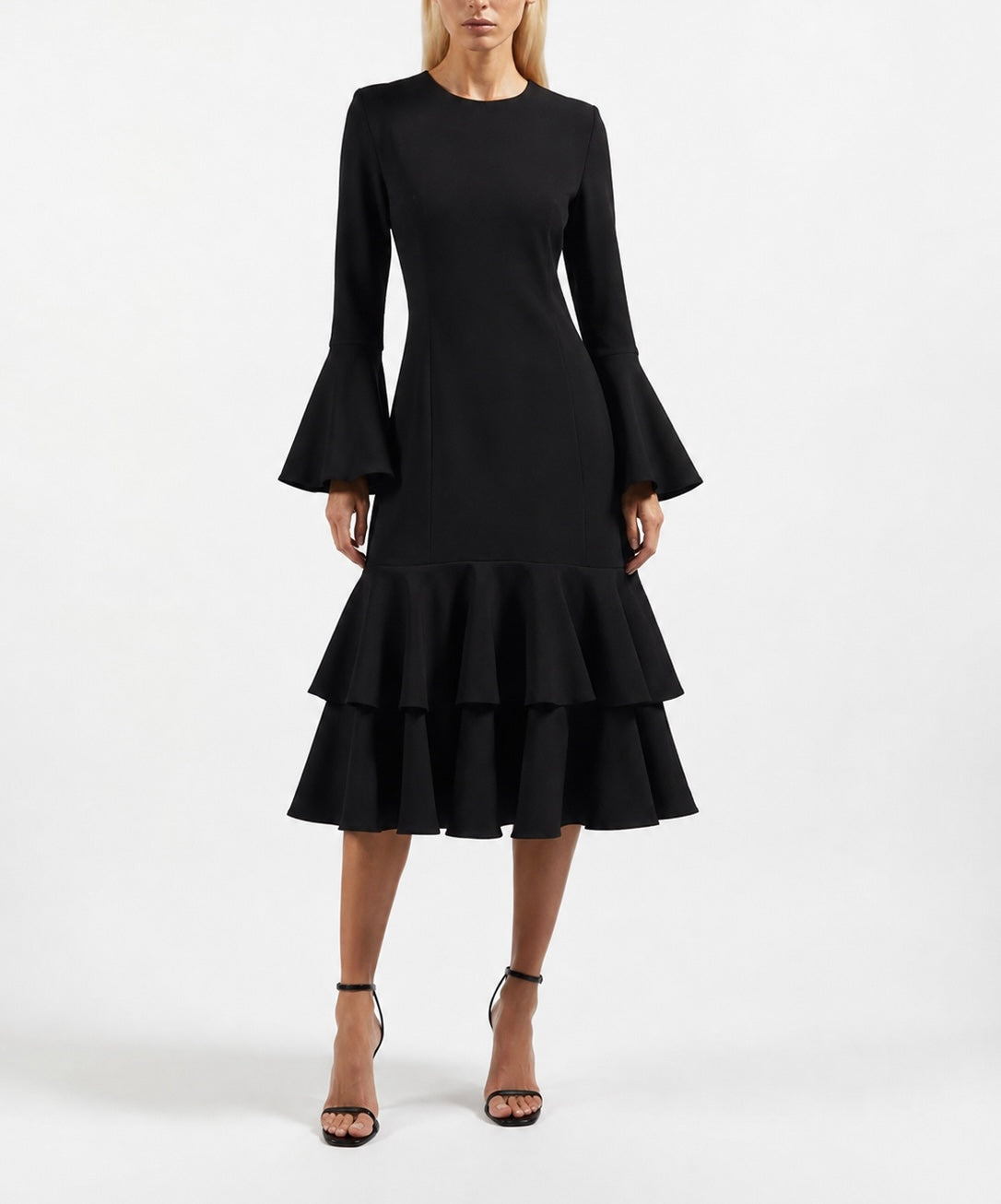 " BLACK RUFFLE DALIA "