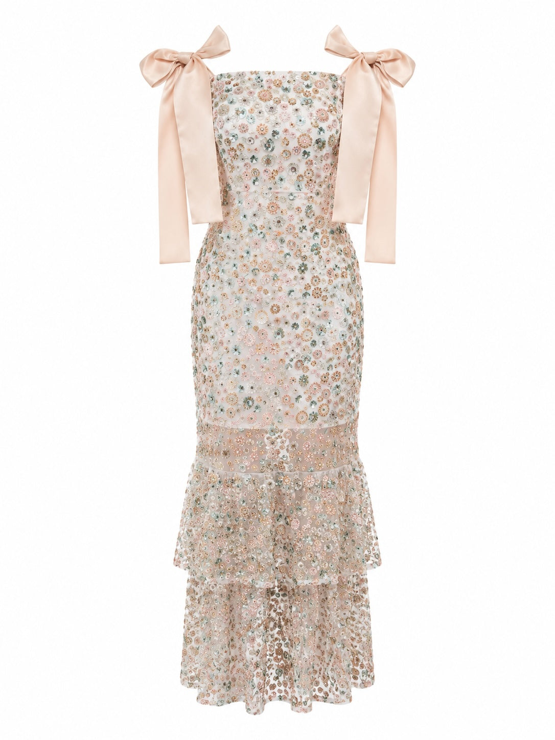 " THE BEADED DRESS "