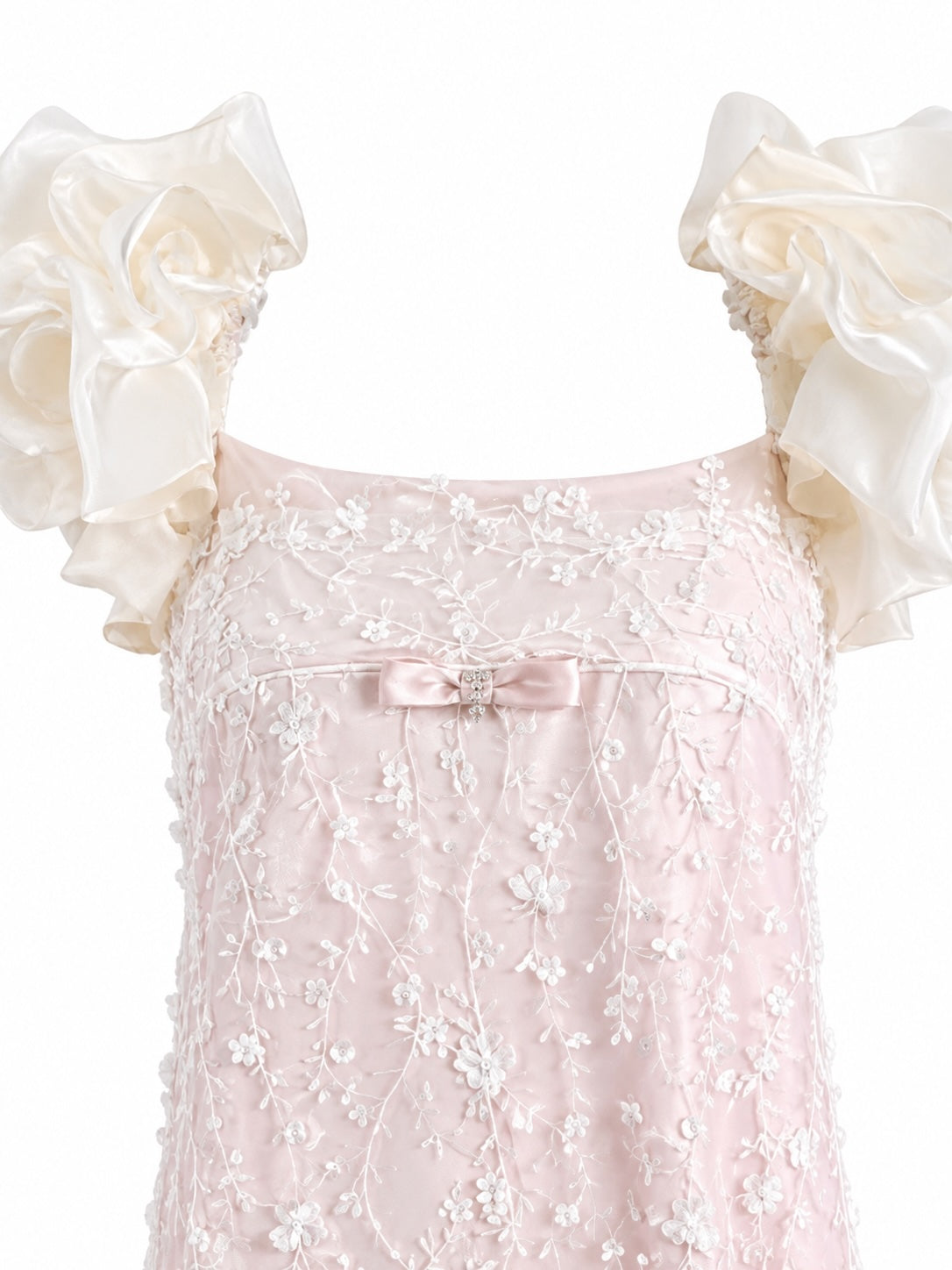 " BABY PINK BEADED DRESS "