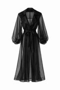 "BLACK ORGANZA GABARTINE"