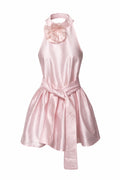 " BABY PINK TAFFETA DRESS "