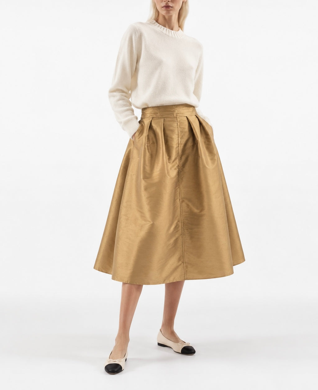 " TAFFETA SKIRT  "