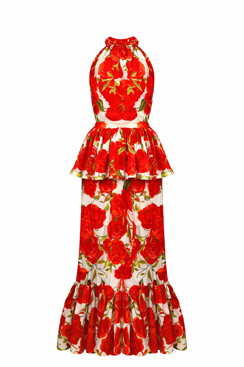 "RED ROSE HIGH NECK" 