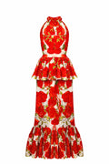 "RED ROSE HIGH NECK" 
