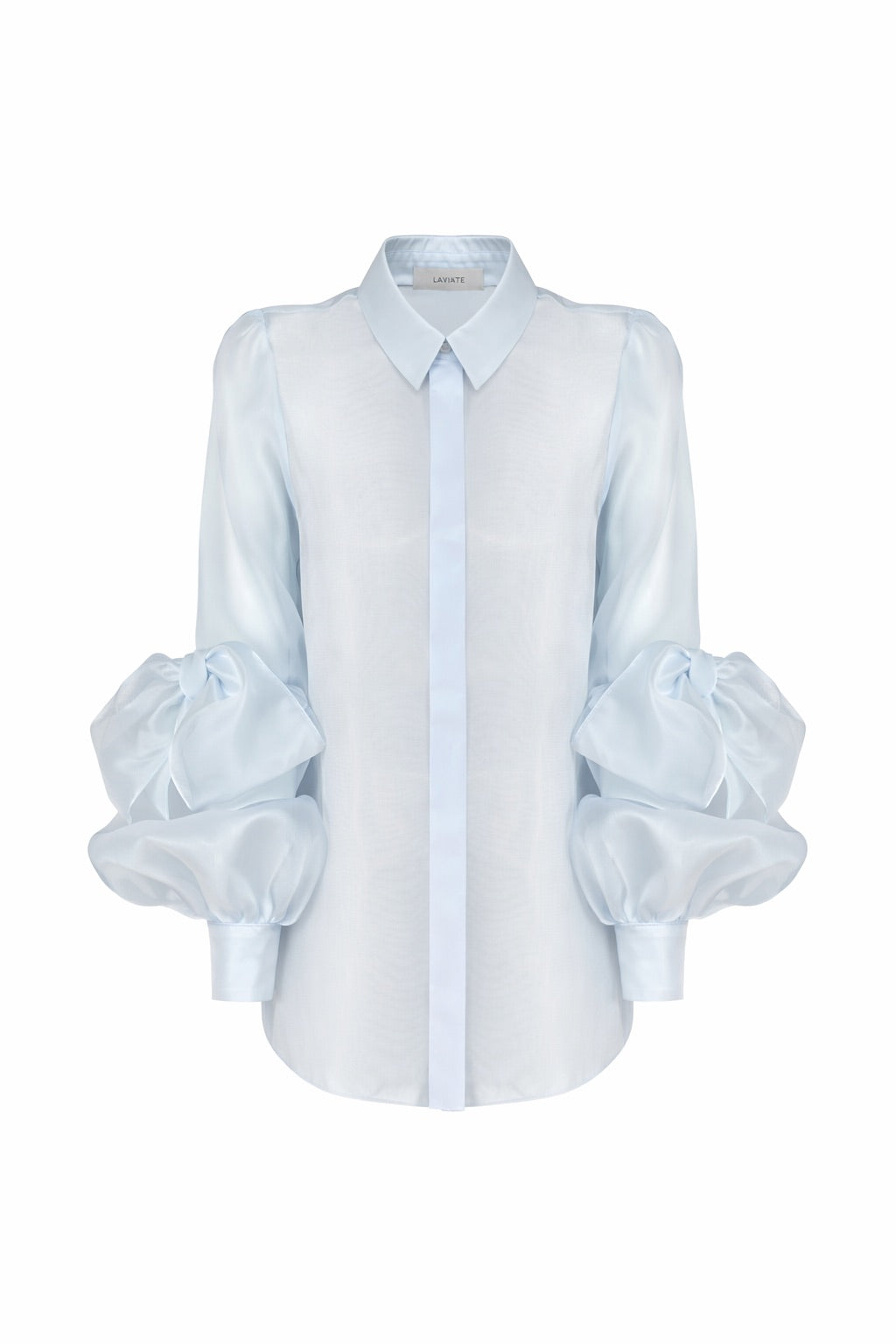 "SKY ORGANZA SHIRT"