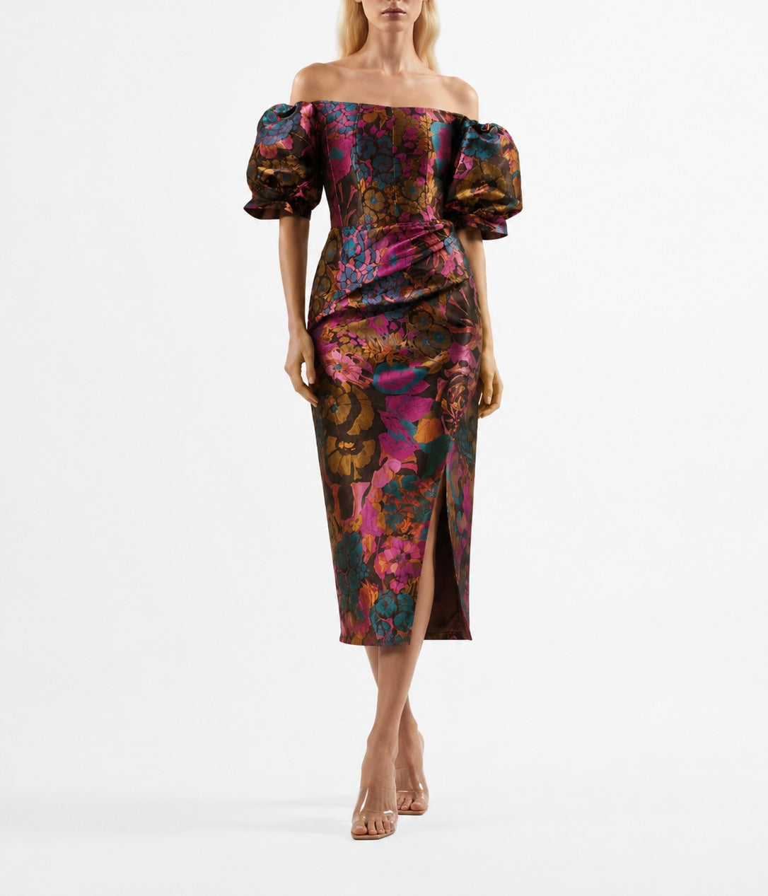 " JAQUARD CORSET DRESS"