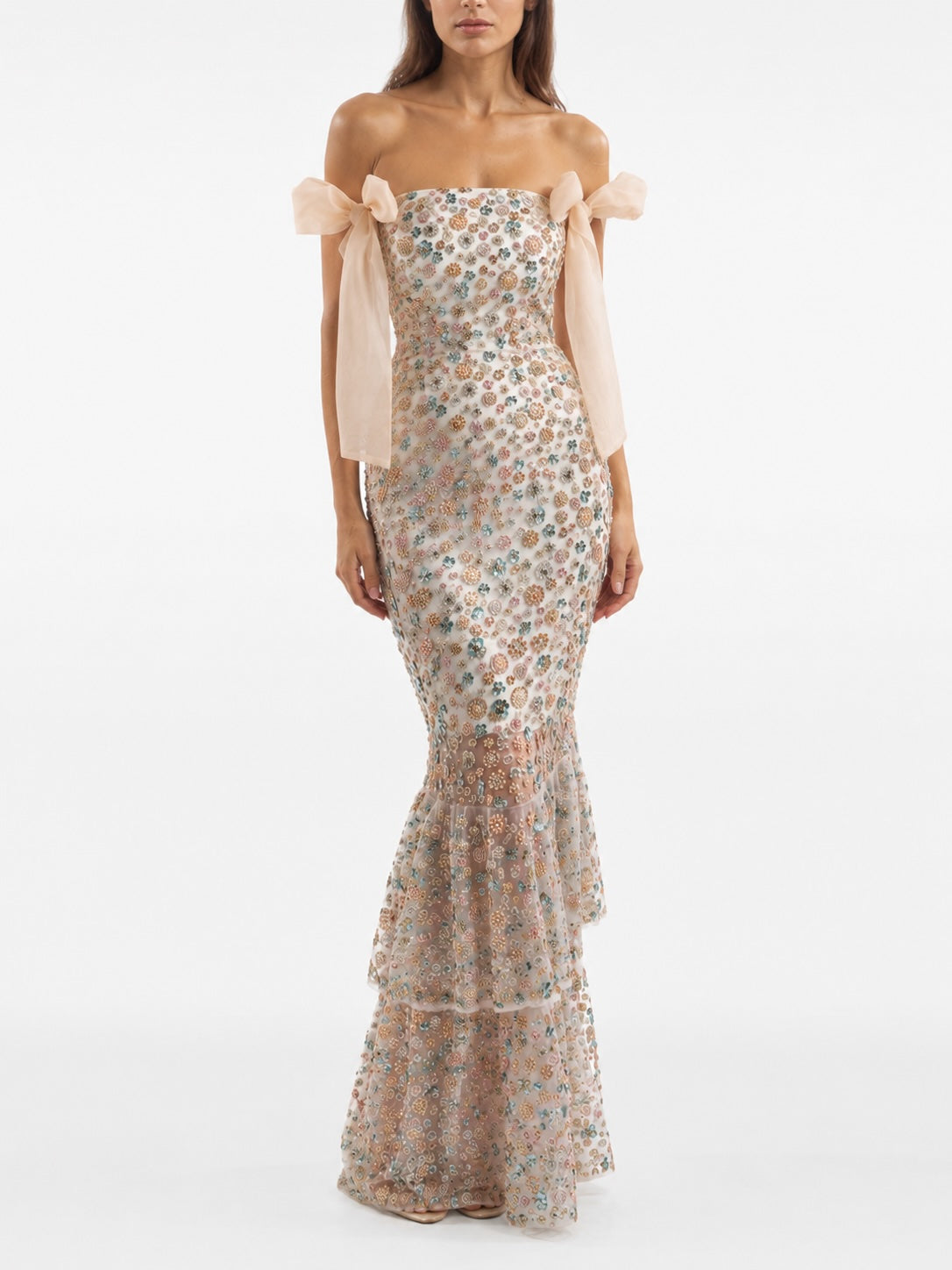" THE BEADED DRESS "