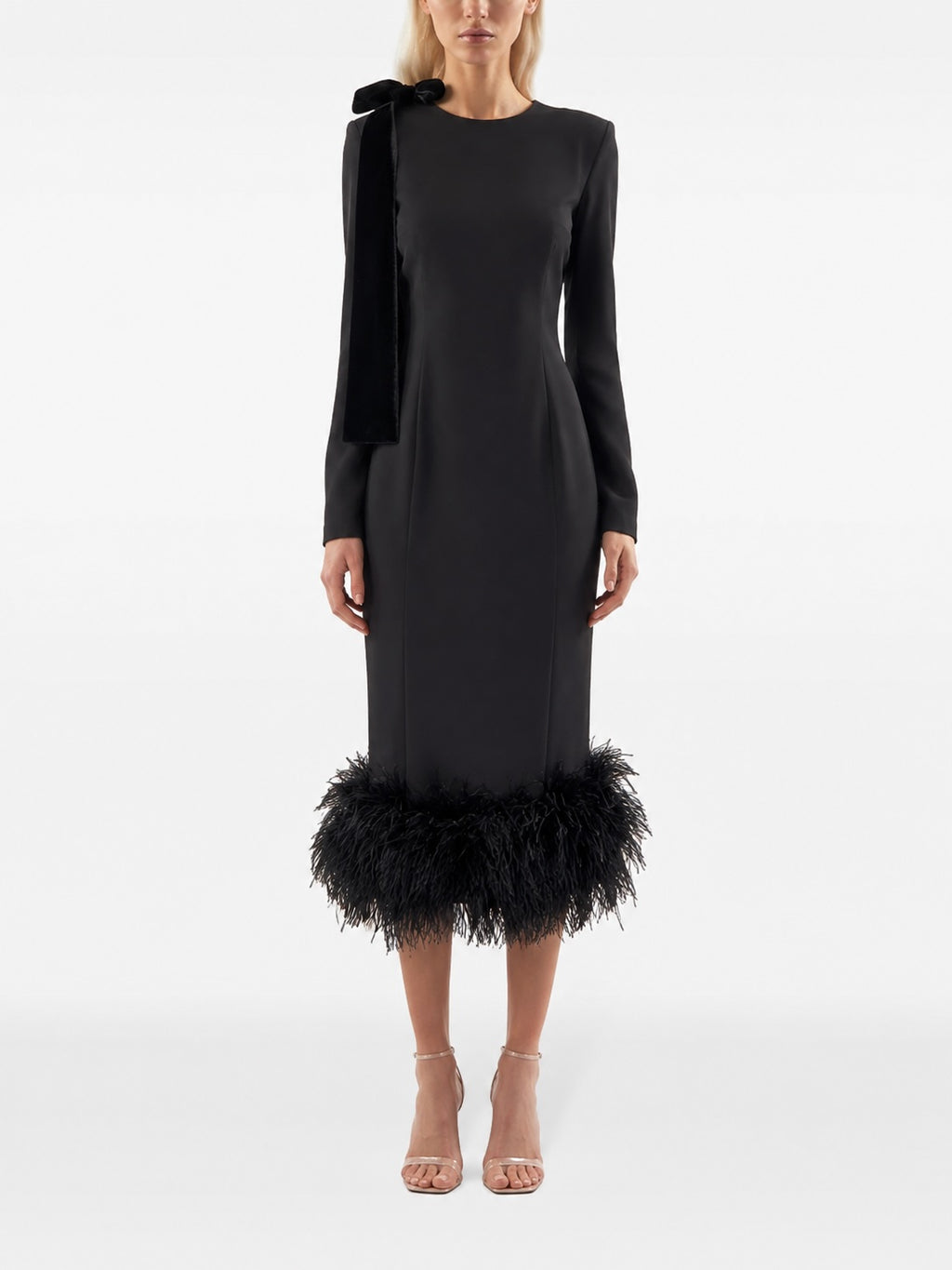 " BLACK FEATHER DRESS"