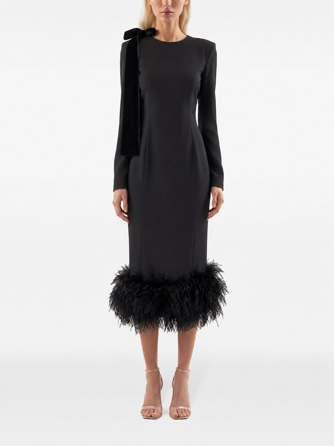 " BLACK FEATHER DRESS"