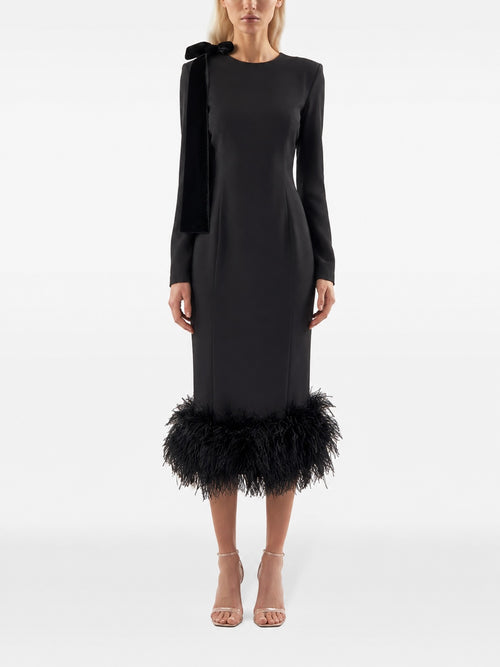" BLACK FEATHER DRESS"