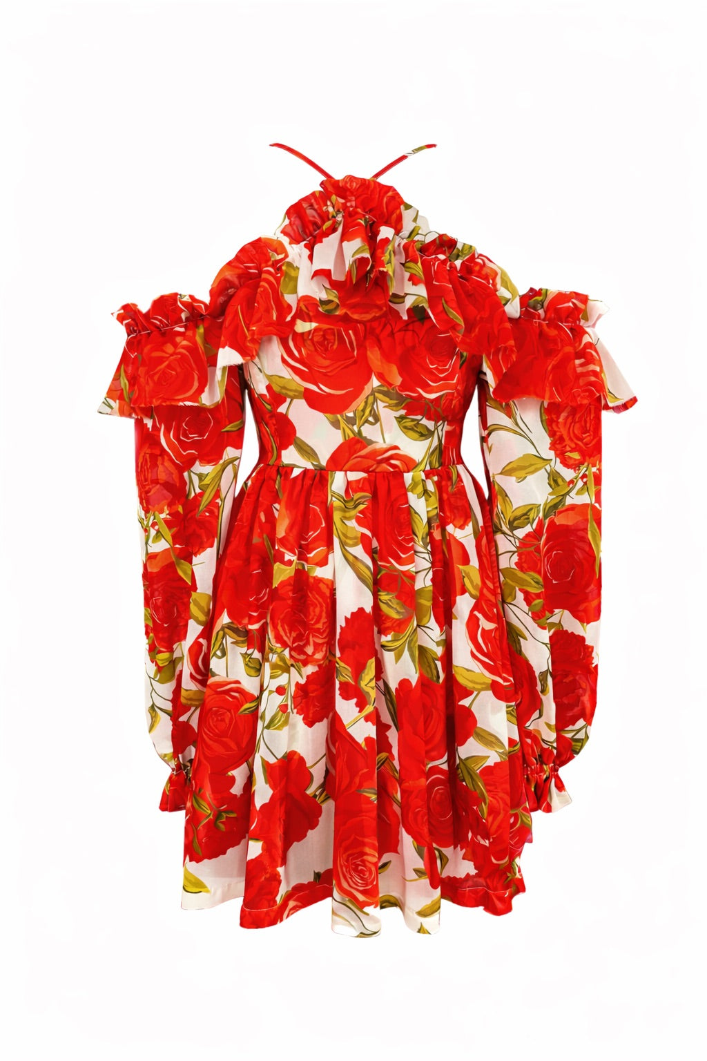 "RED ROSE OFF-SHOULDER" 