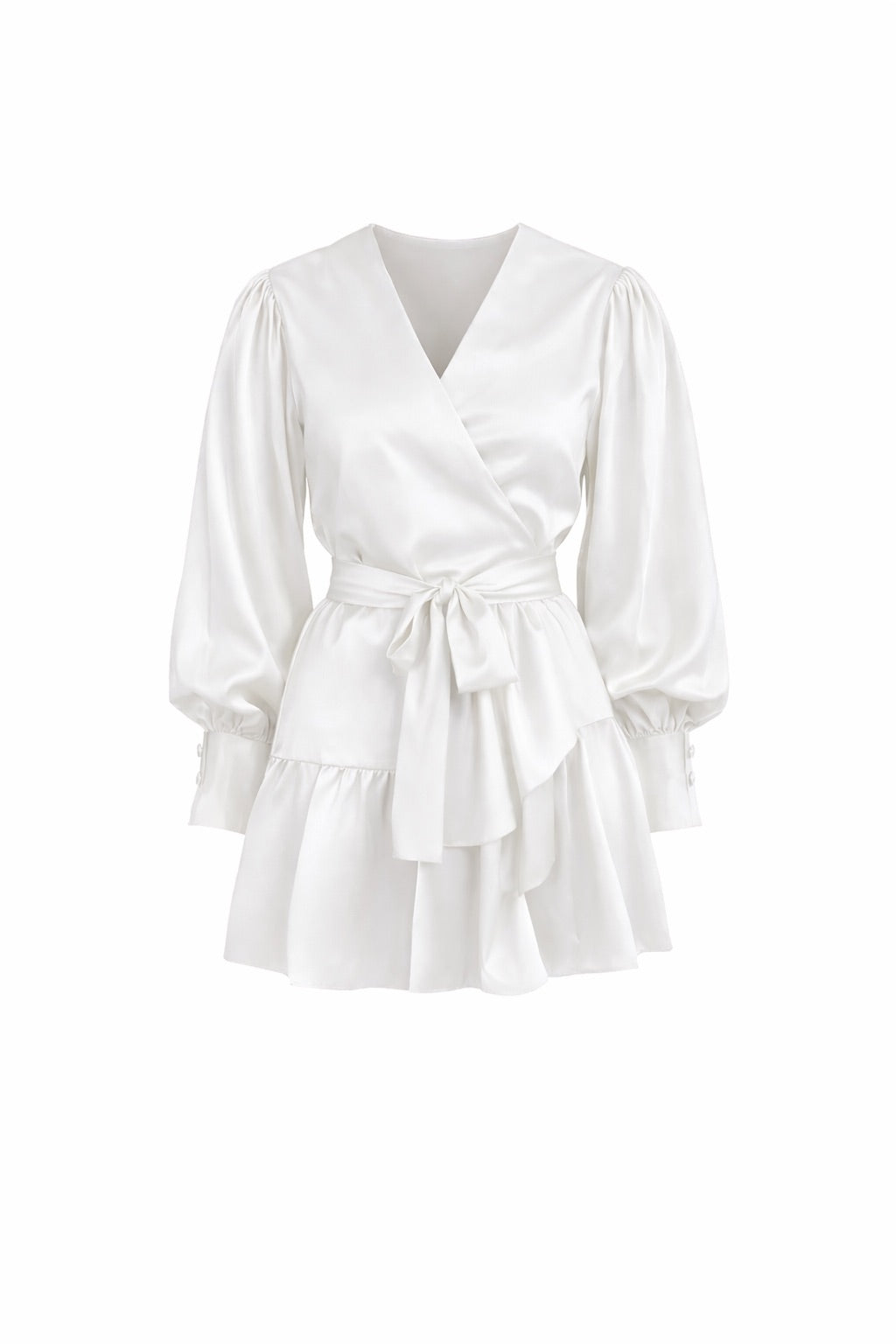 " MAGENTA SILK SHORT DRESS "