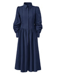 "NAVY SHIRTDRESS"