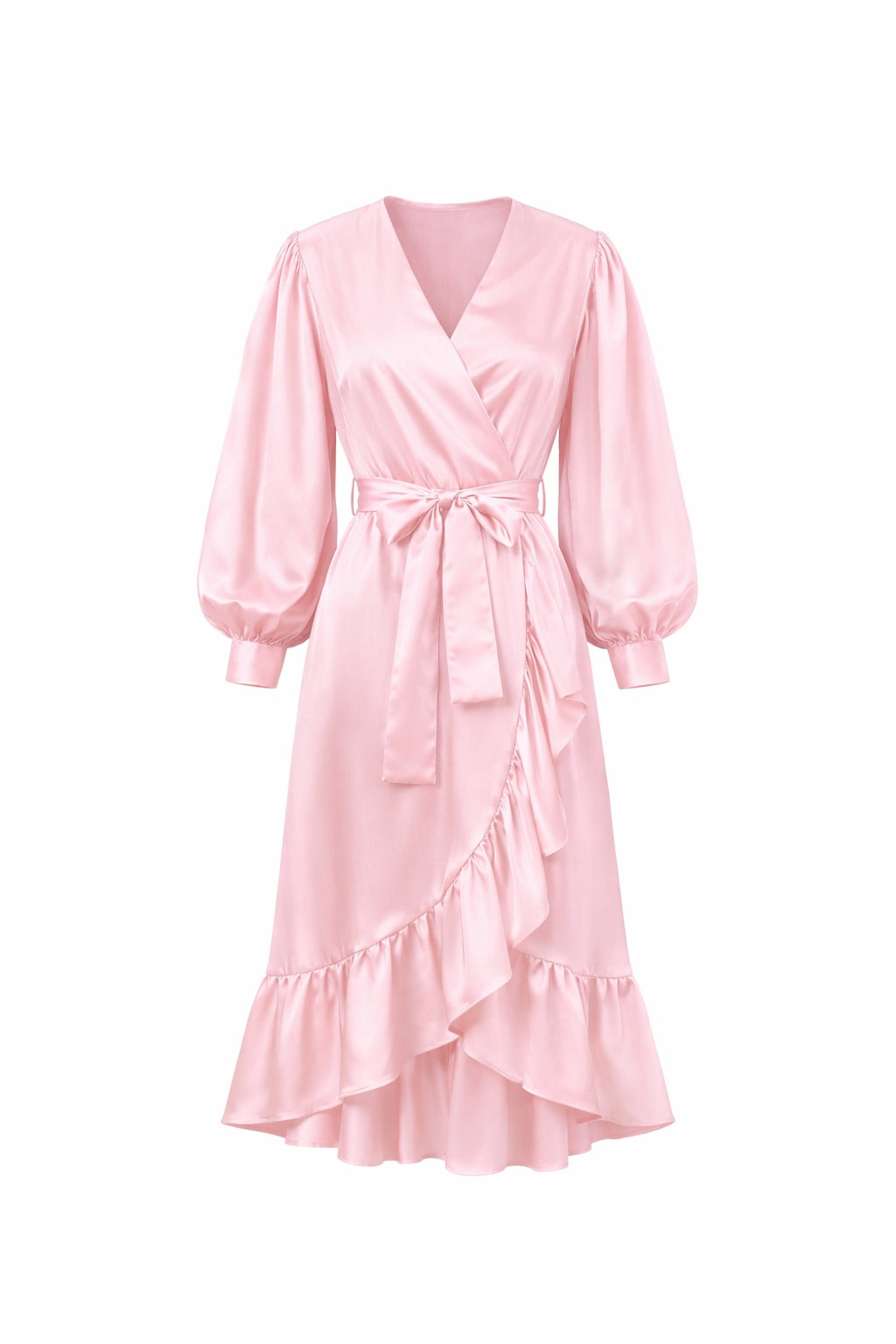 " BLACK SILK WITH RUFFLE DRESS "