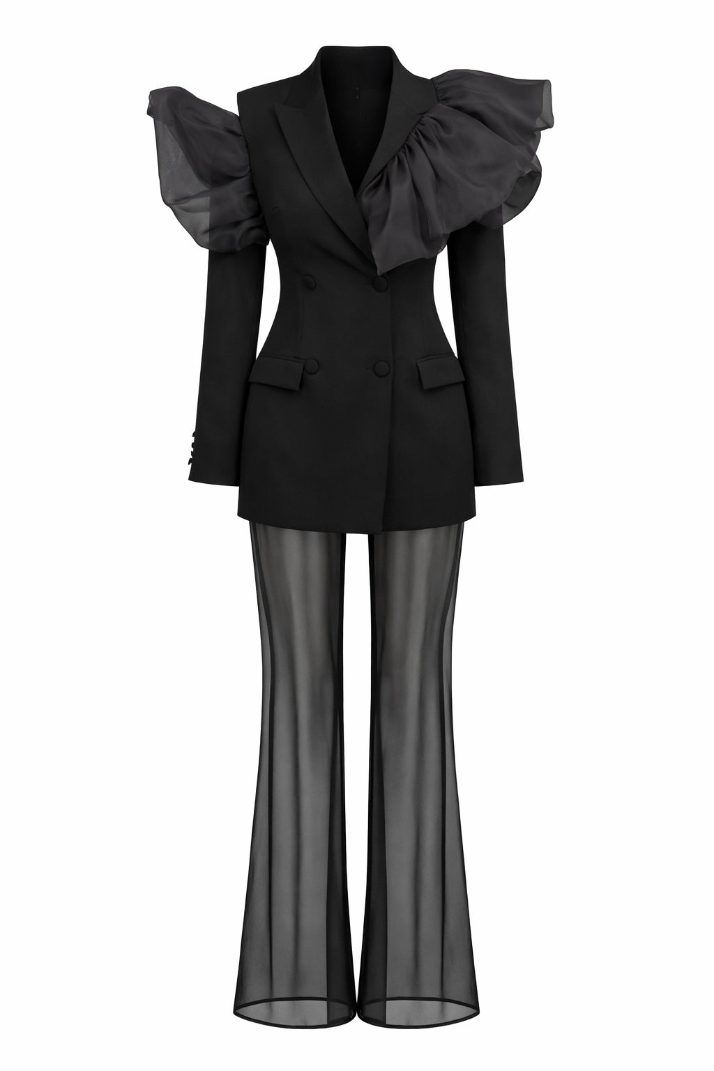" THE BLACK SUIT / organza "