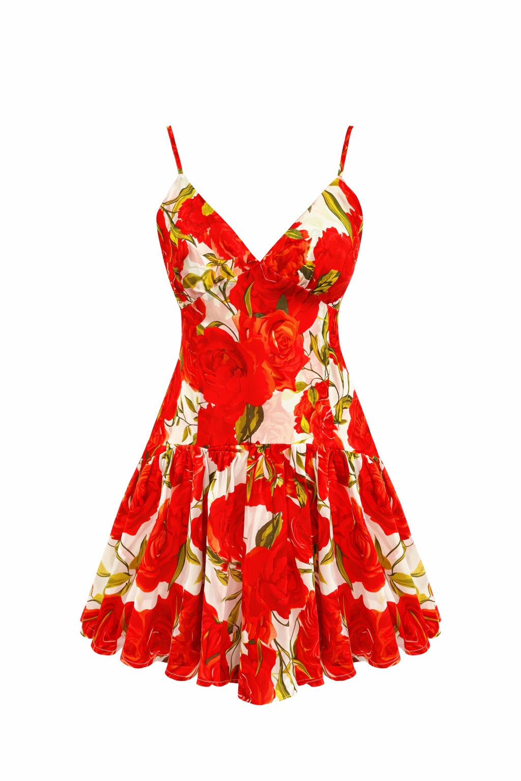 "RED ROSE STRAPS & SHORT " 