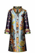 " JACQUARD LONG COAT "