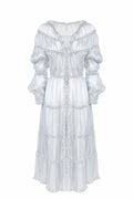 "PRINTED ORGANZA SHIRT DRESS"