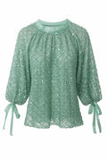 " MINT SEQUINS TOP "