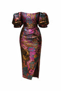 " JAQUARD CORSET DRESS"