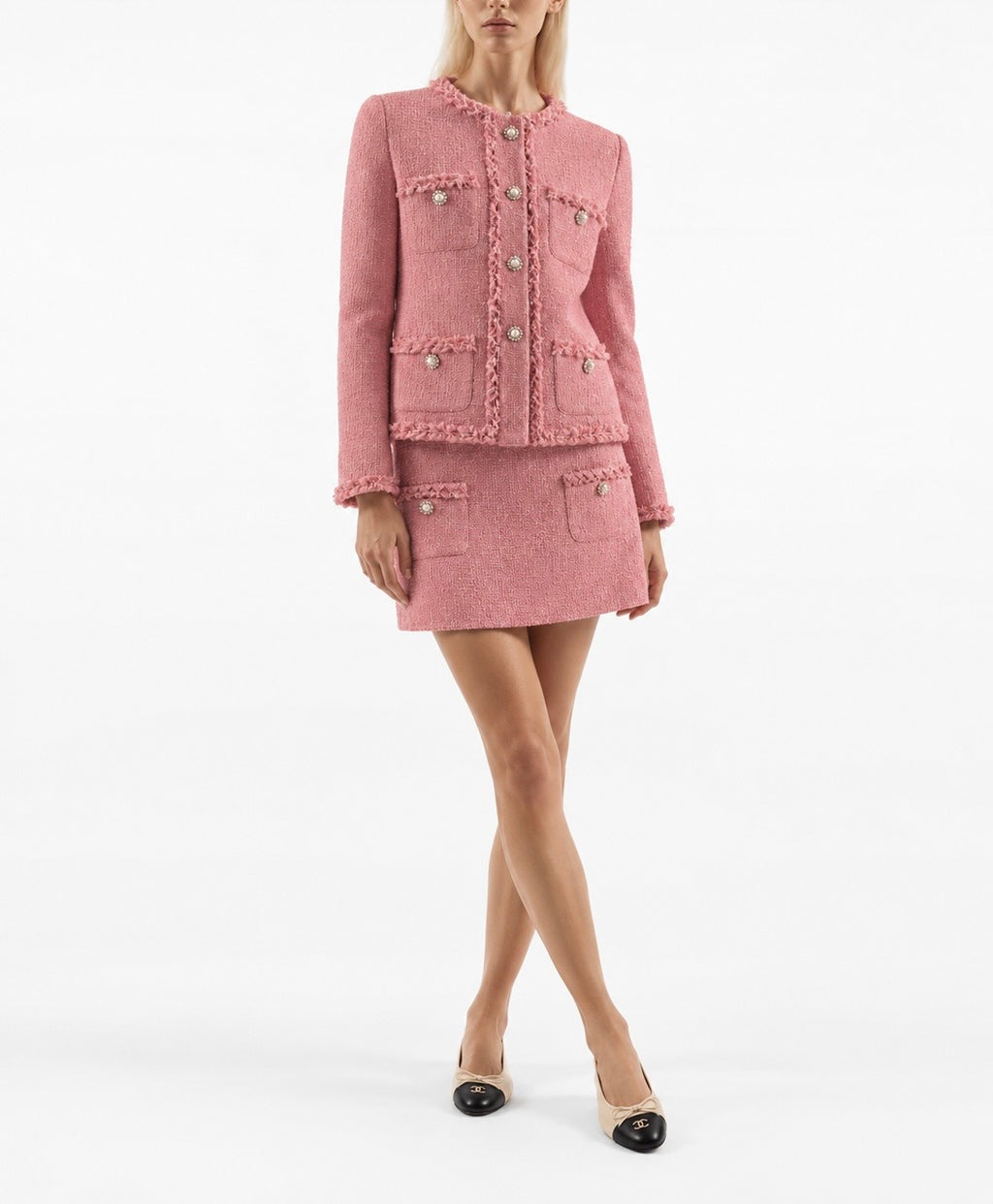 " Pink twill set "