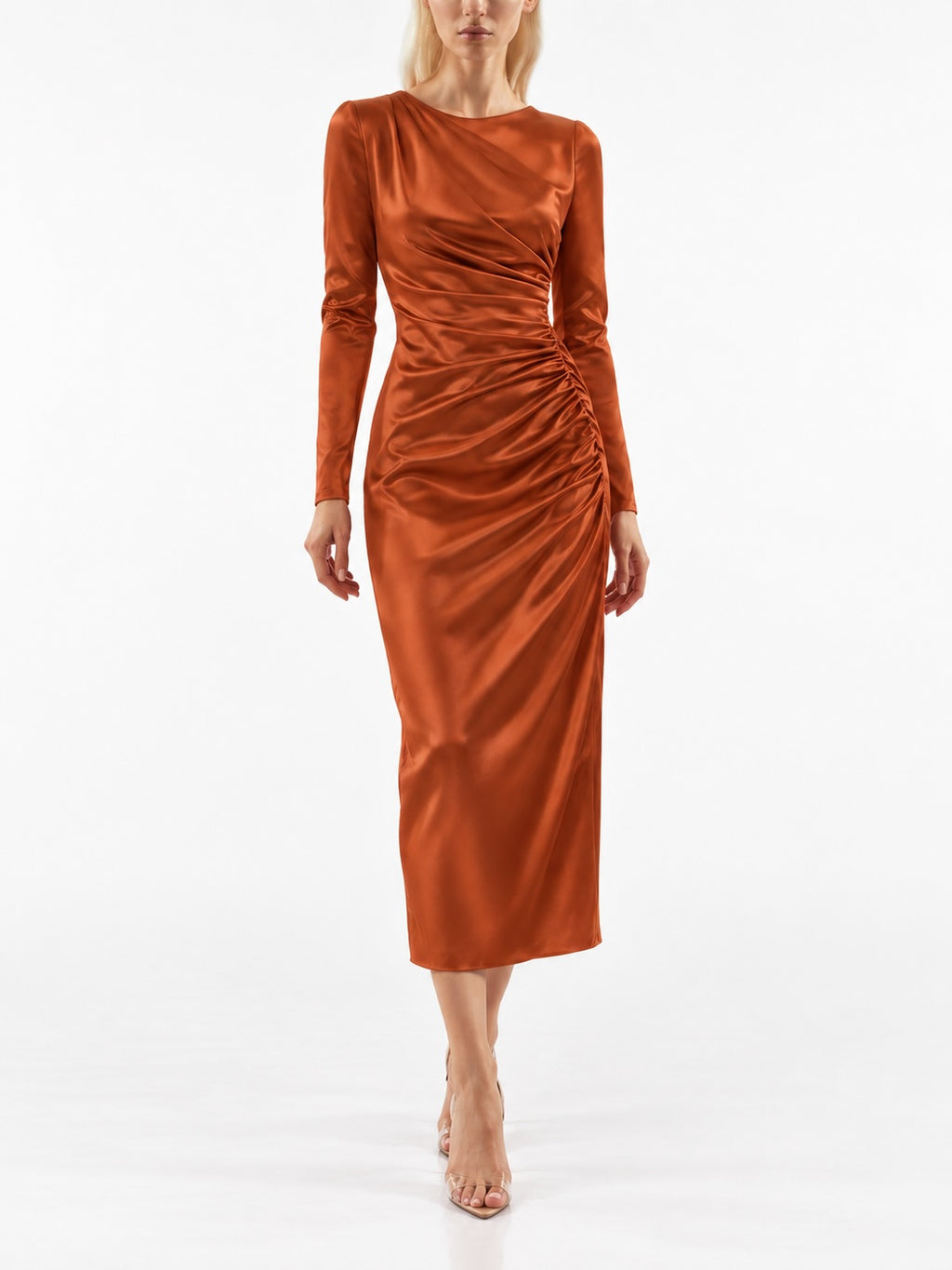 " Silk satin dress "