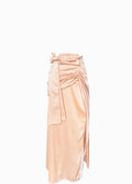 " PITCH SATIN SKIRT "