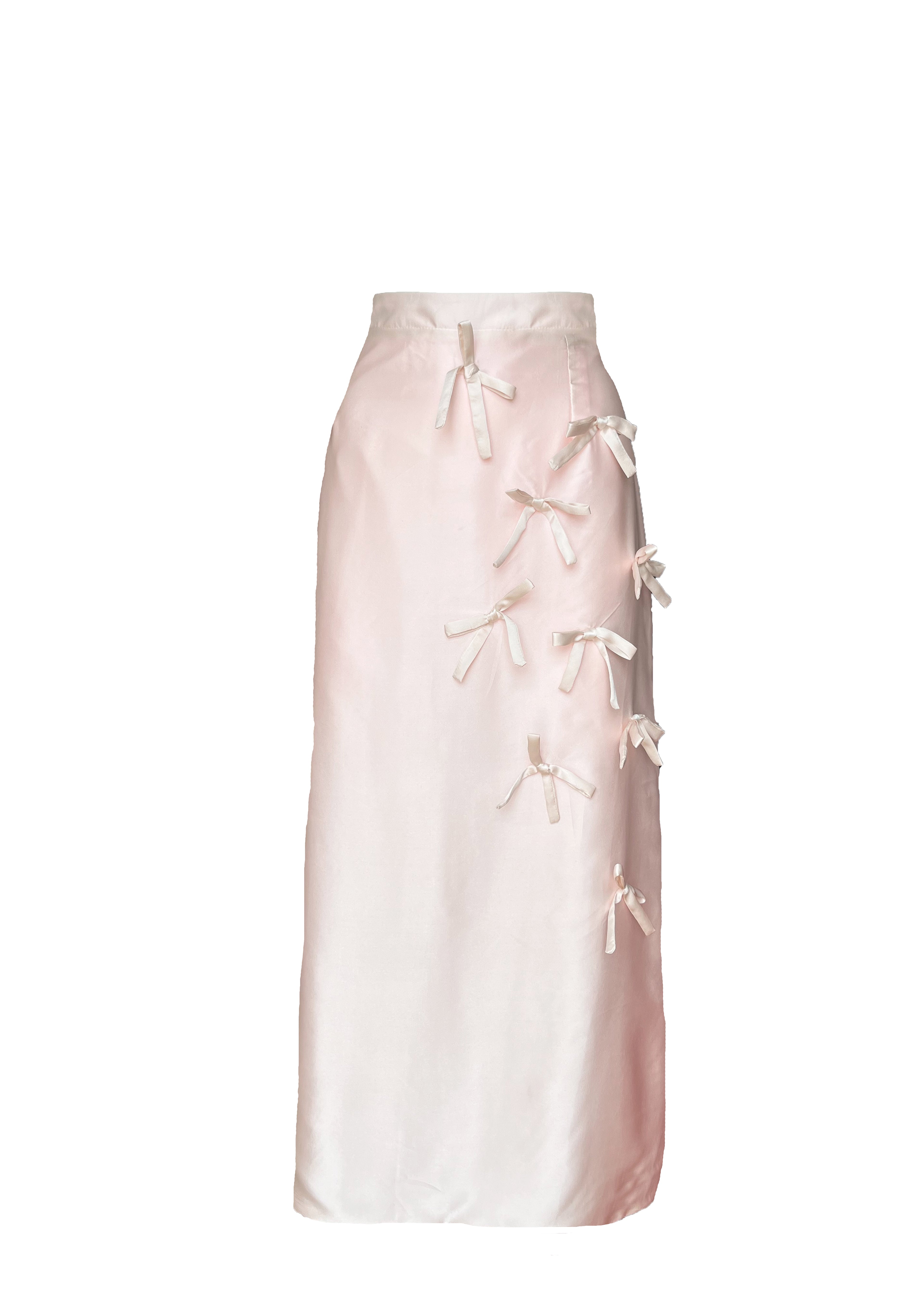 " SILK SATIN SKIRT "