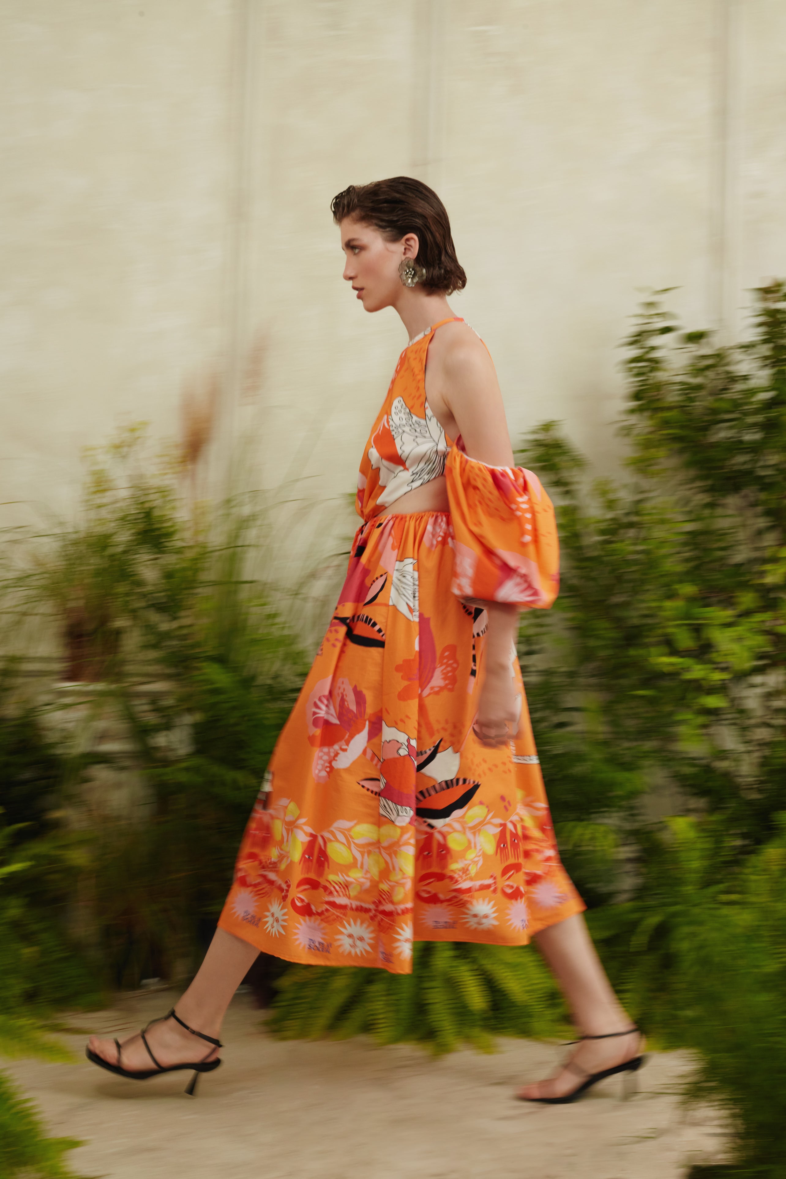 " RAINBOW CURVES LONG DRESS"