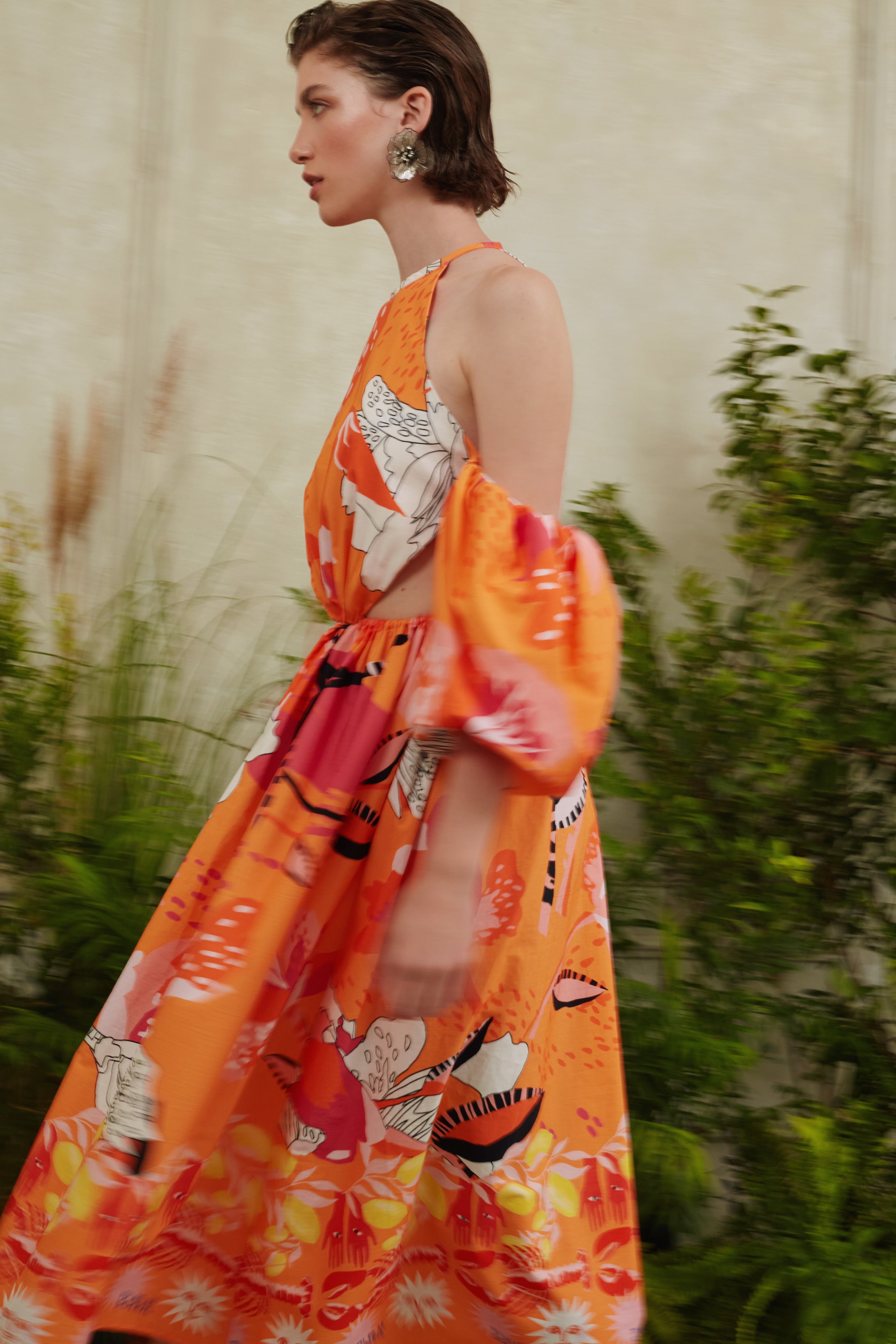 " RAINBOW CURVES LONG DRESS"