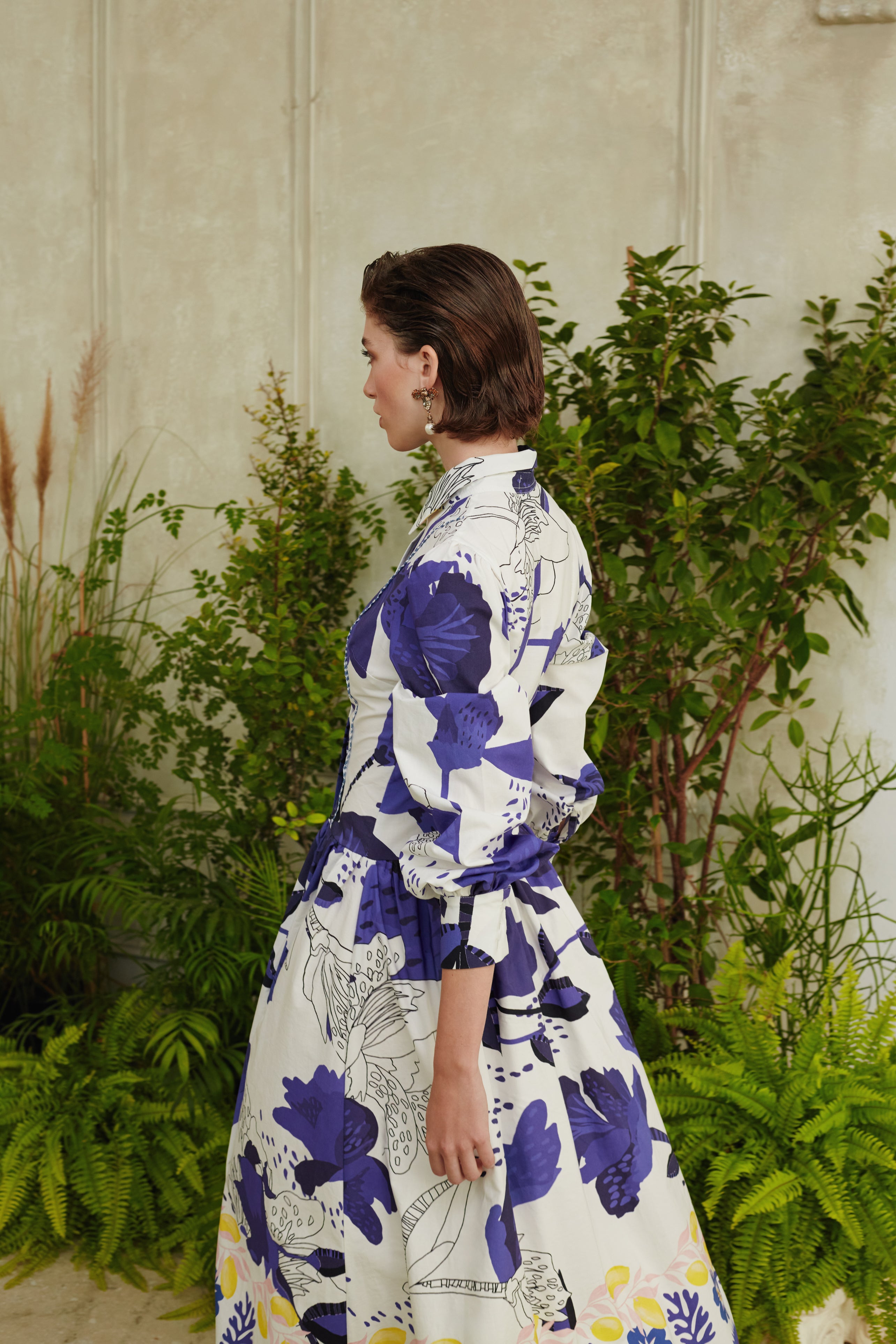 BLUE LEMON SHIRTDRESS " LAVIATE BLUE LEMON SHIRTDRESS " LAVIATE