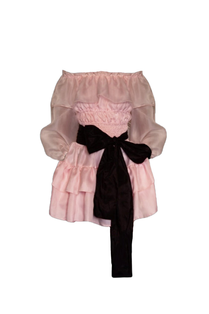 " BABY PINK ORGANZA DRESS "