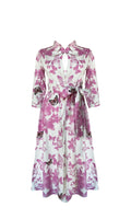 " PINK BUTTERFLIES SHIRT DRESS "