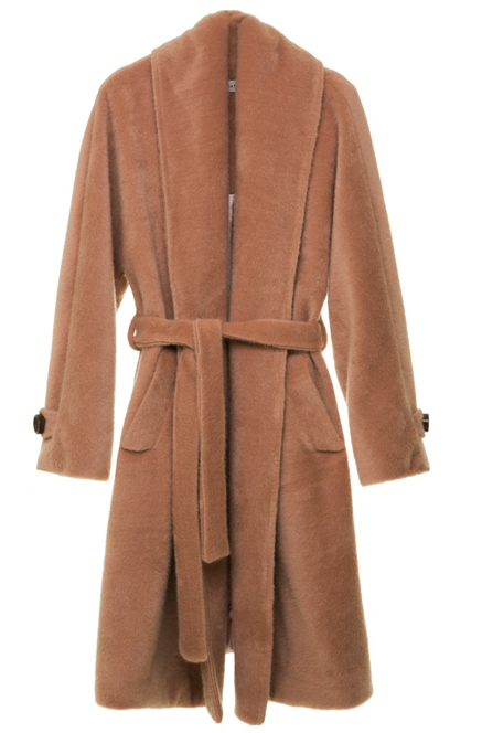 Camel mohair coat hotsell