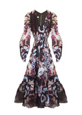 " THE FLORAL A-line DRESS"