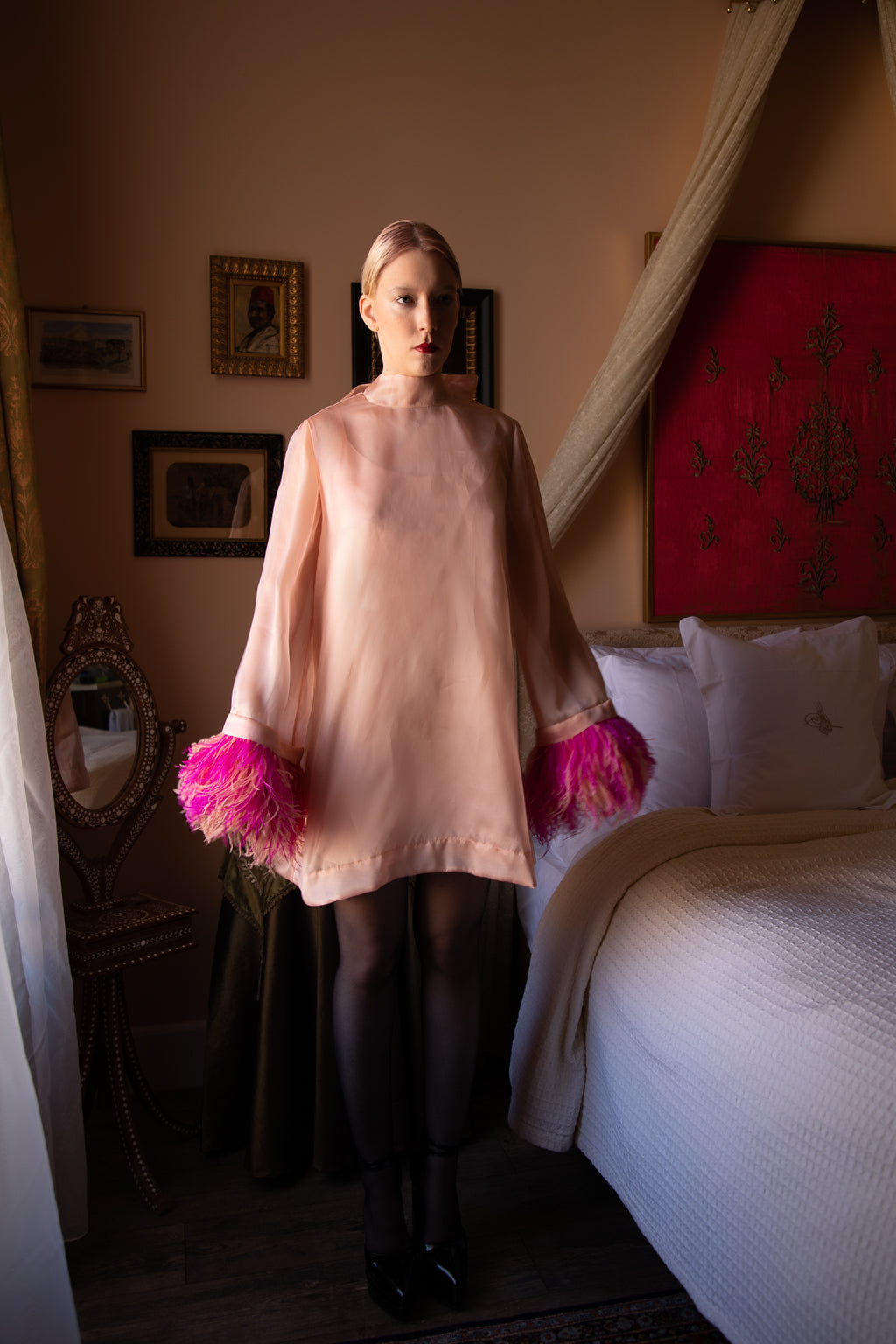 " ORGANZA & FEATHERS "