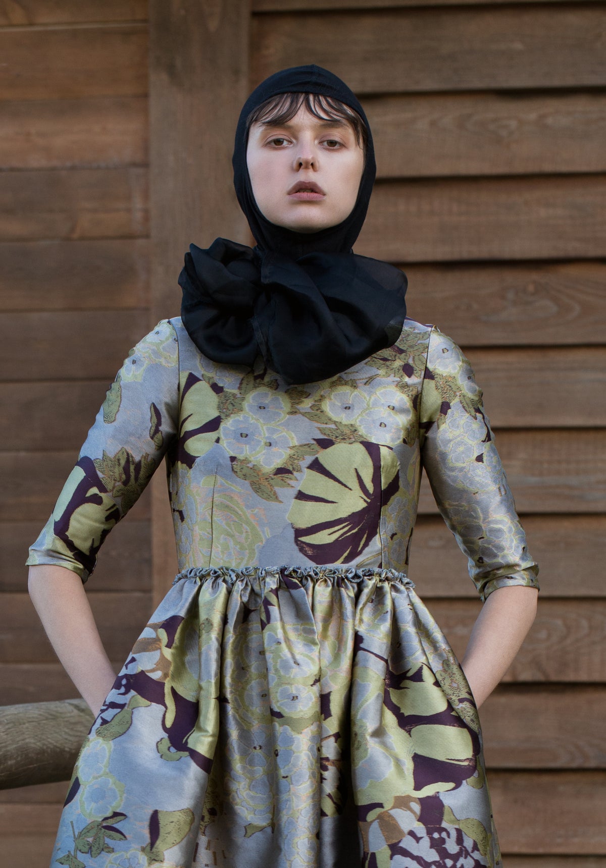 " PRINCESS JACQUARD DRESS "