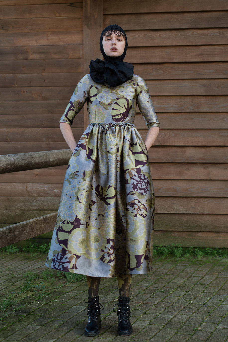 " PRINCESS JACQUARD DRESS "