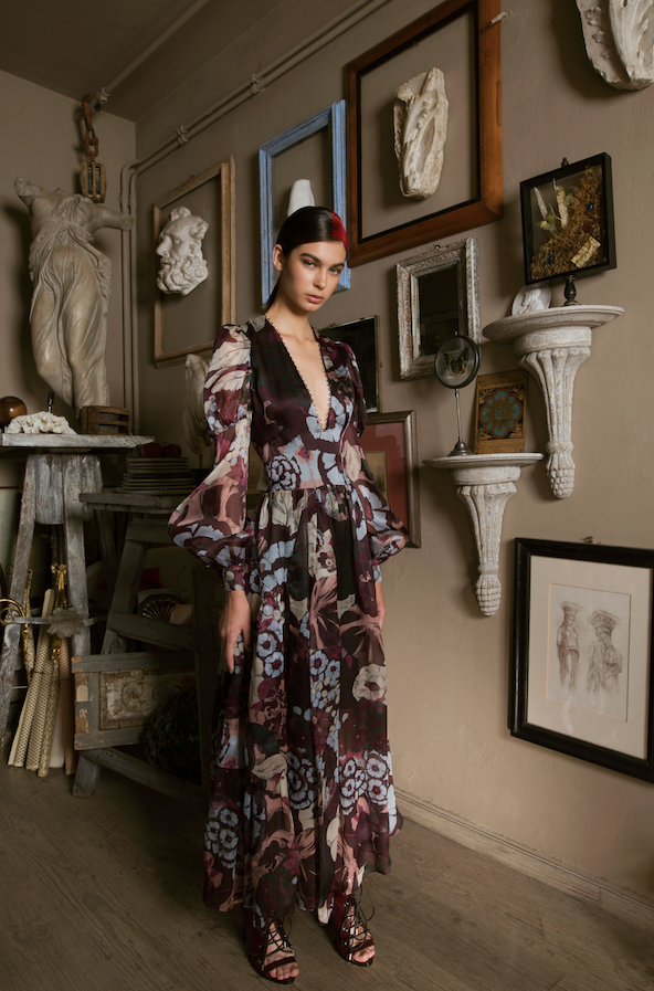 " THE FLORAL A-line DRESS"