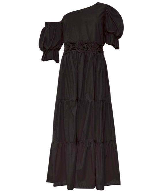 " Red Off Shoulder Dress"